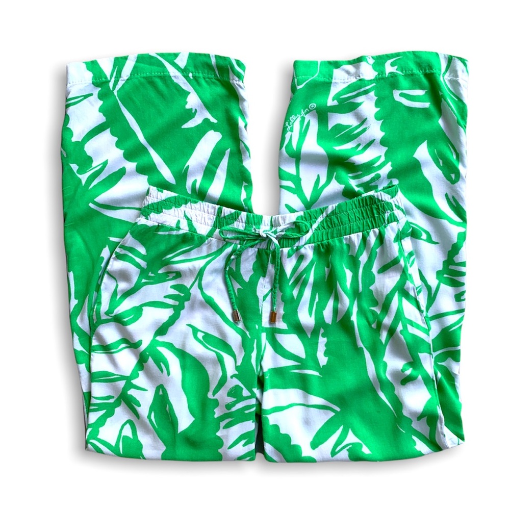 Lilly Pulitzer Green and White Pants